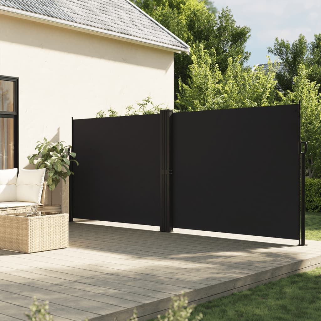 Tendada Sole Laterale Retrattile Nera 180x600 cmcod mxl 91673