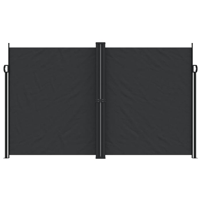 Tenda da Sole Laterale Retrattile Nera 200x600 cm 4004654