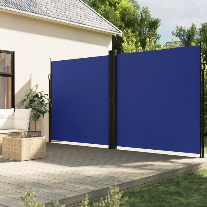 Tenda da Sole Laterale Retrattile Blu 200x600 cm 4004656