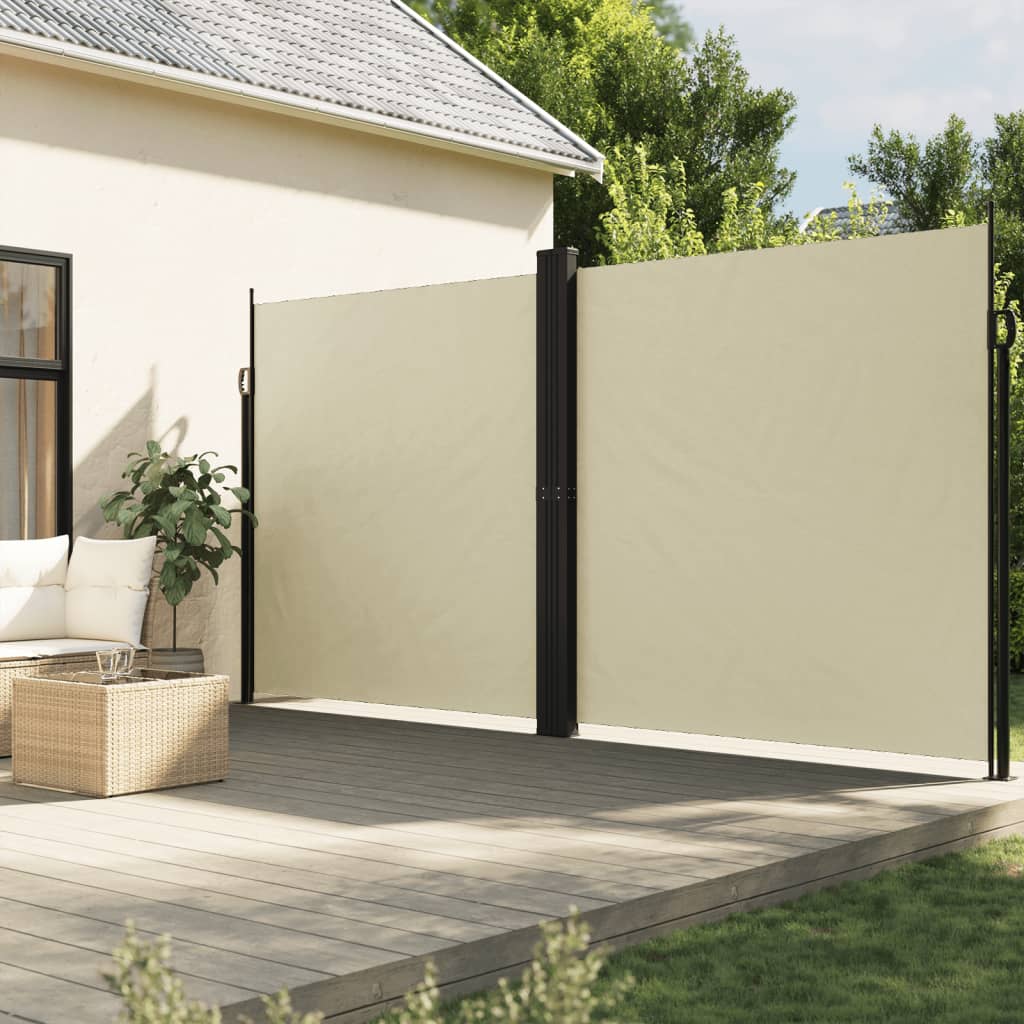 Tenda da Sole Laterale Retrattile Crema 220x600 cm 4004670