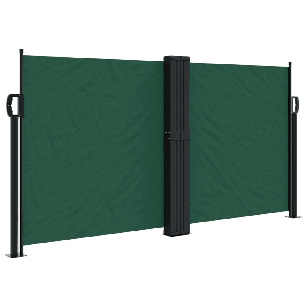 Tenda da Sole Laterale Retrattile Verde Scuro 120x1000 cm 4004710