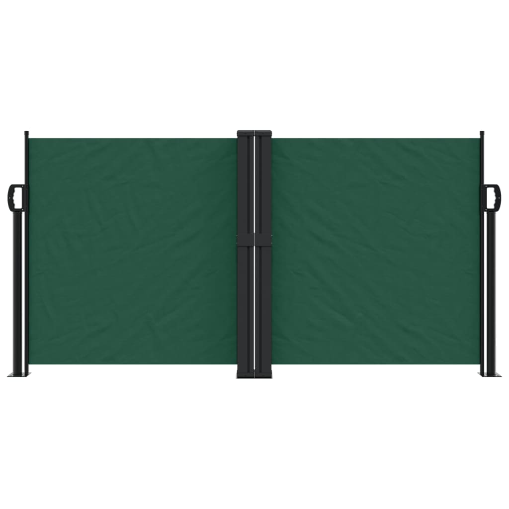 Tenda da Sole Laterale Retrattile Verde Scuro 120x1000 cm 4004710