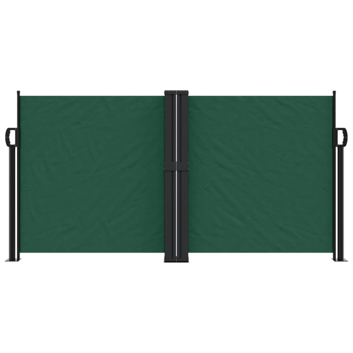 Tenda da Sole Laterale Retrattile Verde Scuro 120x1000 cm 4004710