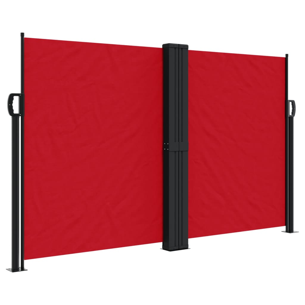 Tenda da Sole Laterale Retrattile Rossa 140x1000 cm 4004717