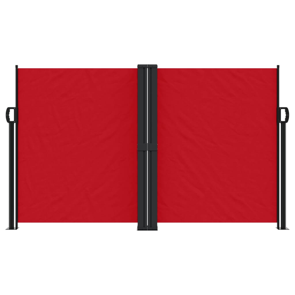 Tenda da Sole Laterale Retrattile Rossa 140x1000 cm 4004717