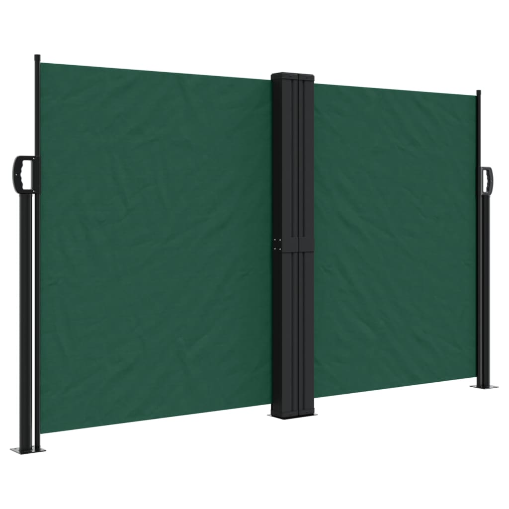 Tenda da Sole Laterale Retrattile Verde Scuro 140x1000 cm 4004725