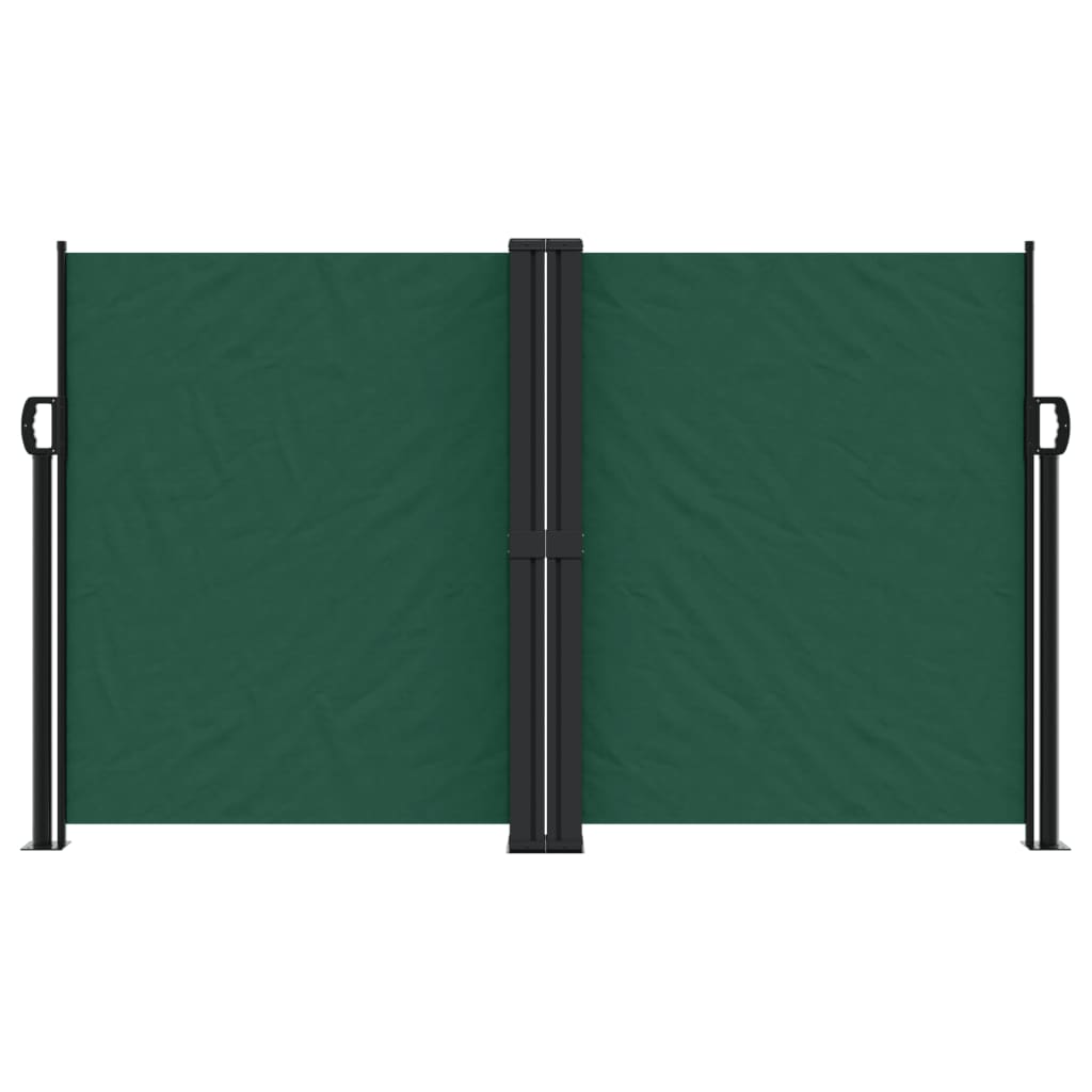 Tenda da Sole Laterale Retrattile Verde Scuro 140x1000 cm 4004725