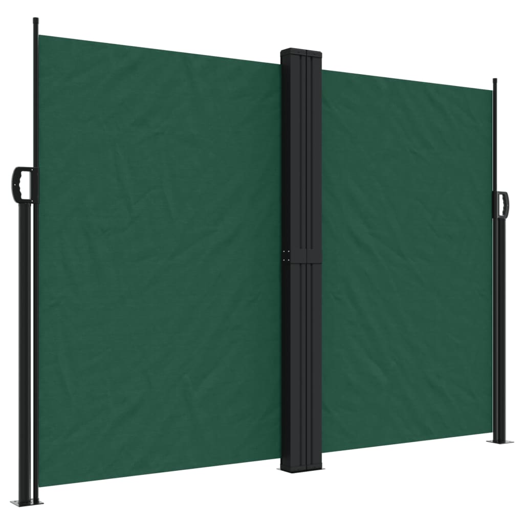 Tenda da Sole Laterale Retrattile Verde Scuro 180x1000 cm 4004755