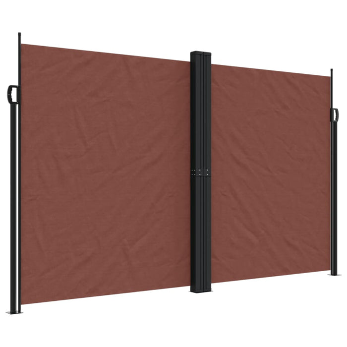 Tenda da Sole Laterale Retrattile Marrone 200x1000 cm 4004764