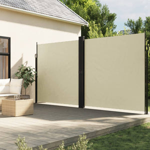 Tenda da Sole Laterale Retrattile Crema 220x1000 cm 4004775