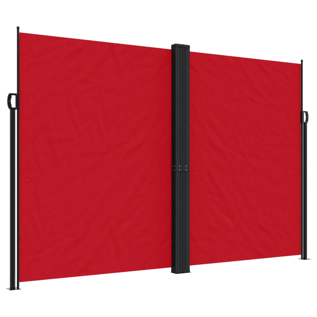 Tenda da Sole Laterale Retrattile Rossa 220x1000 cm 4004777