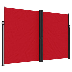 Tenda da Sole Laterale Retrattile Rossa 220x1000 cm 4004777