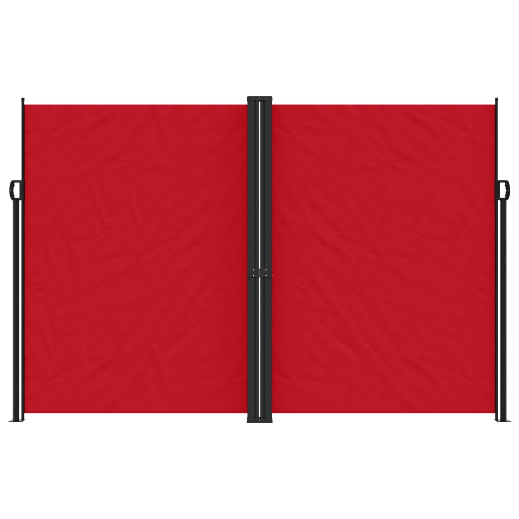 Tenda da Sole Laterale Retrattile Rossa 220x1000 cm 4004777