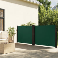 Tenda da Sole Laterale Retrattile Verde Scuro 140x1200 cm 4004815