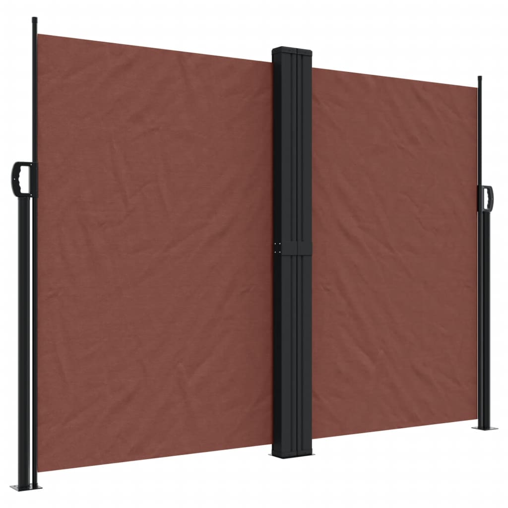 Tenda da Sole Laterale Retrattile Marrone 180x600 cm 4004839