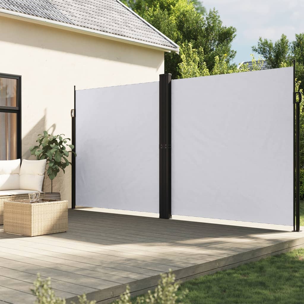 Tenda da Sole Laterale Retrattile Bianca 200x1200 cm 4004856