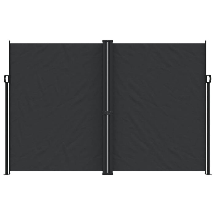 Tenda da Sole Laterale Retrattile Nera 220x600 cm 4004864