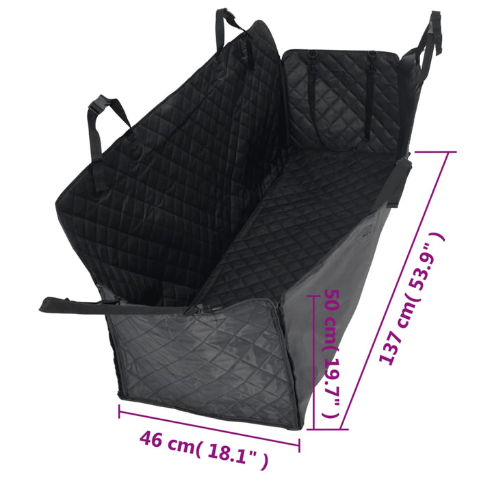 Coprisedile Auto per Cani Nero 137x46x50 cm 4005650