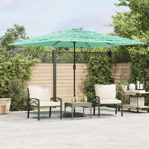 Ombrellone Giardino con Palo in Acciaio Verde 290x290x238 cm 4005084