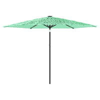 Ombrellone da Giardino con Palo in Acciaio Verde 288x288x225 cm 4005107