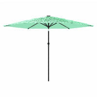 Ombrellone da Giardino con Palo in Acciaio Verde 288x288x225 cm 4005107