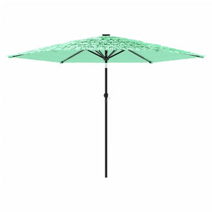 Ombrellone da Giardino con Palo in Acciaio Verde 288x288x225 cm 4005107