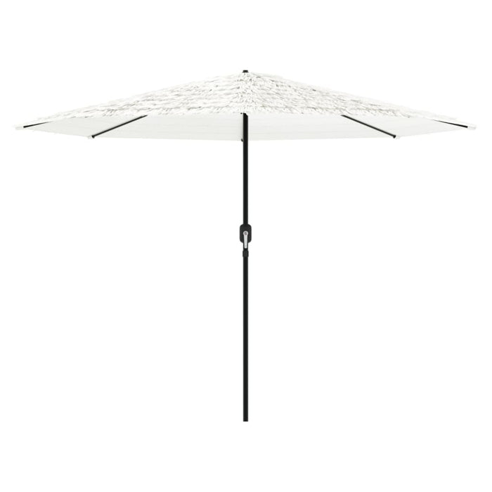 Ombrellone Giardino con Palo in Acciaio Bianco 388x388x248 cm 4005116