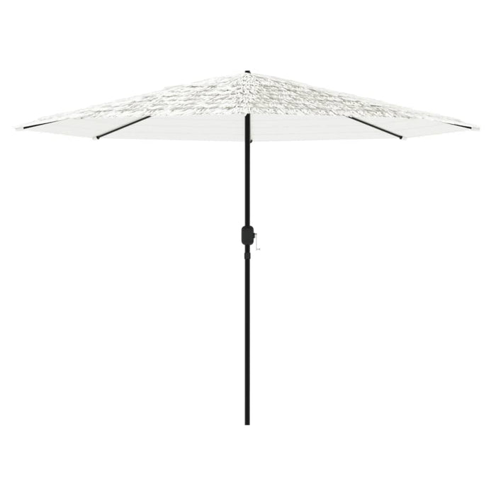 Ombrellone Giardino con Palo in Acciaio Bianco 388x388x248 cm 4005116