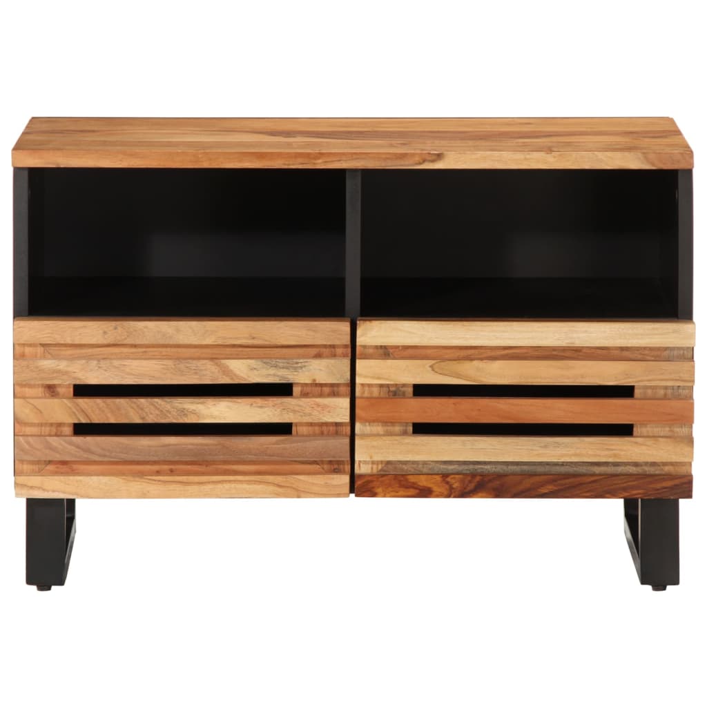 Mobile Porta TV 70x34x46 cm in Legno Massello di Acacia 377442