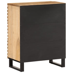 Credenza 60x34x75 cm in Legno Massello di Mango Grezzo 377451