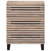 Credenza Bianca 60x34x75 cm in Legno Massello di Mango 377454