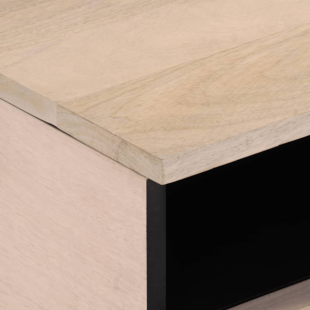 Tavolino da Salotto 80x55x40 cm Legno Massello di Mango 377503