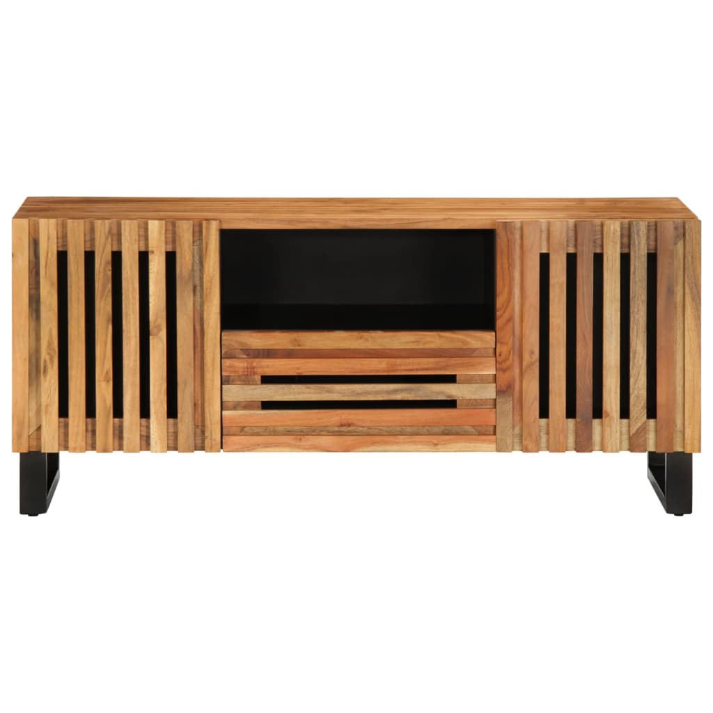 Mobile Porta TV 100x34x46 cm in Legno Massello di Acacia 377505