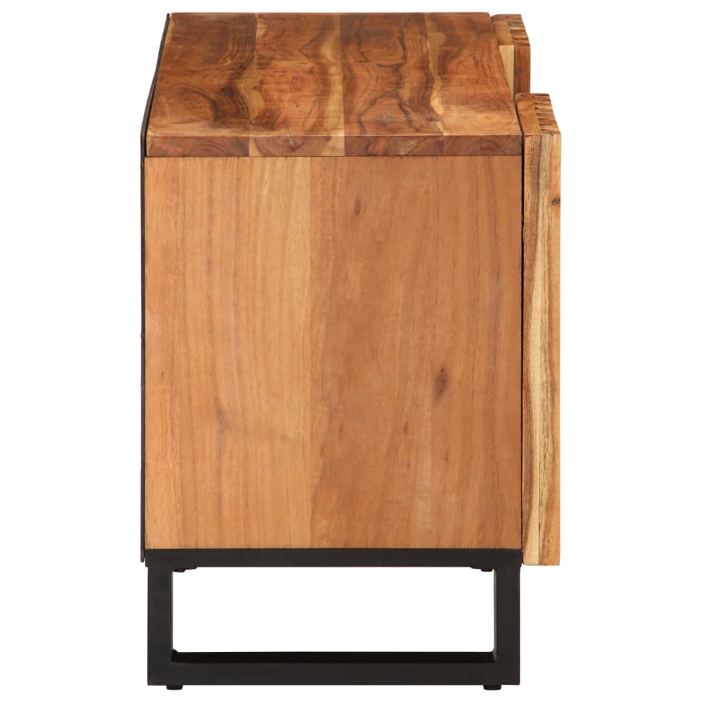 Mobile Porta TV 100x34x46 cm in Legno Massello di Acacia 377505