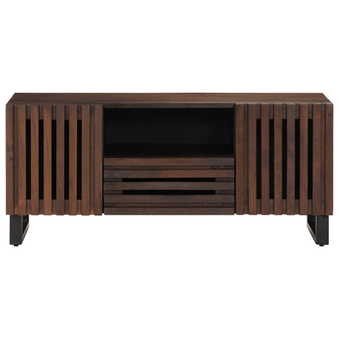 Mobile Porta TV Marrone 100x34x46 cm in Legno di Mango 377506