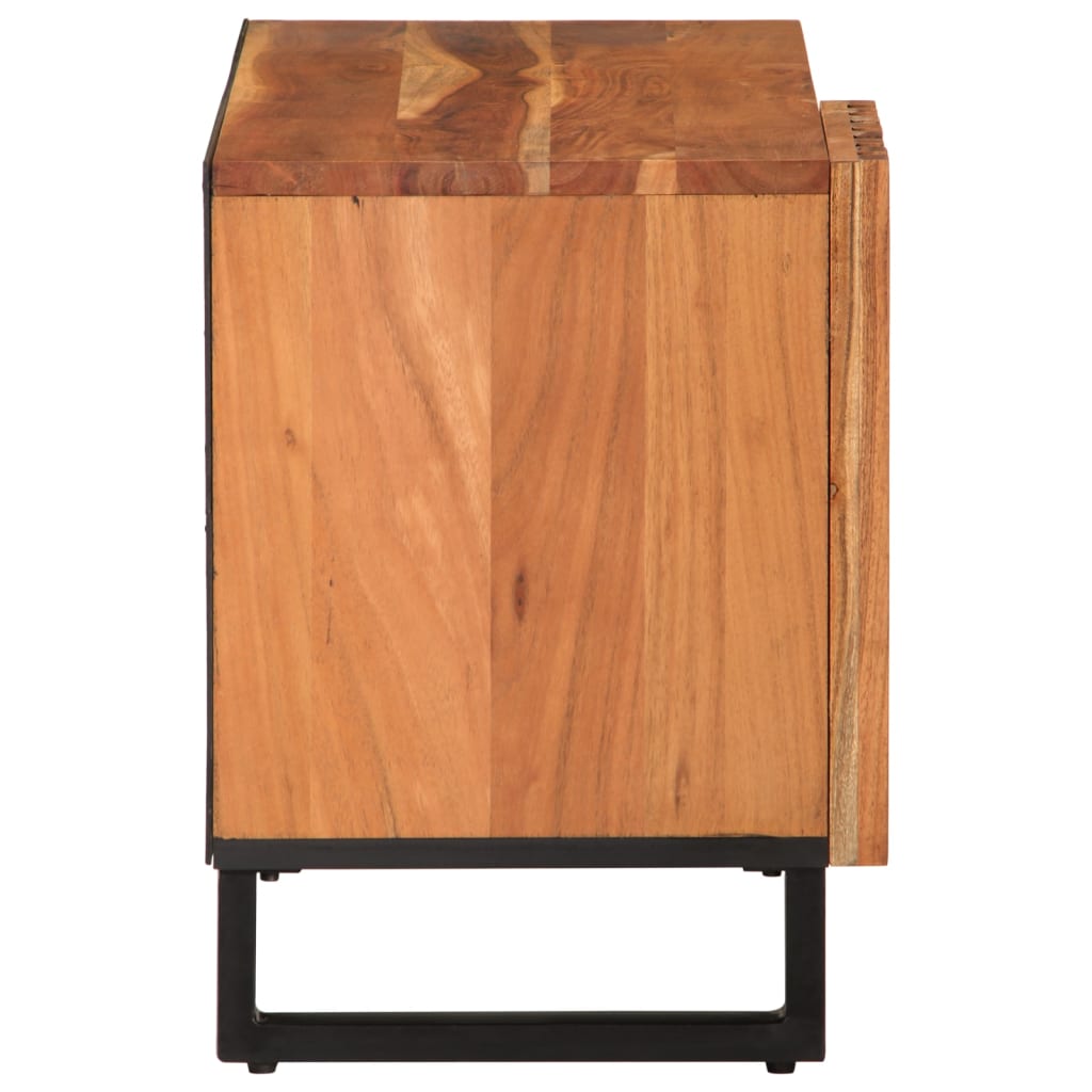 Mobile Porta TV 80x34x46 cm in Legno Massello di Acacia 377510