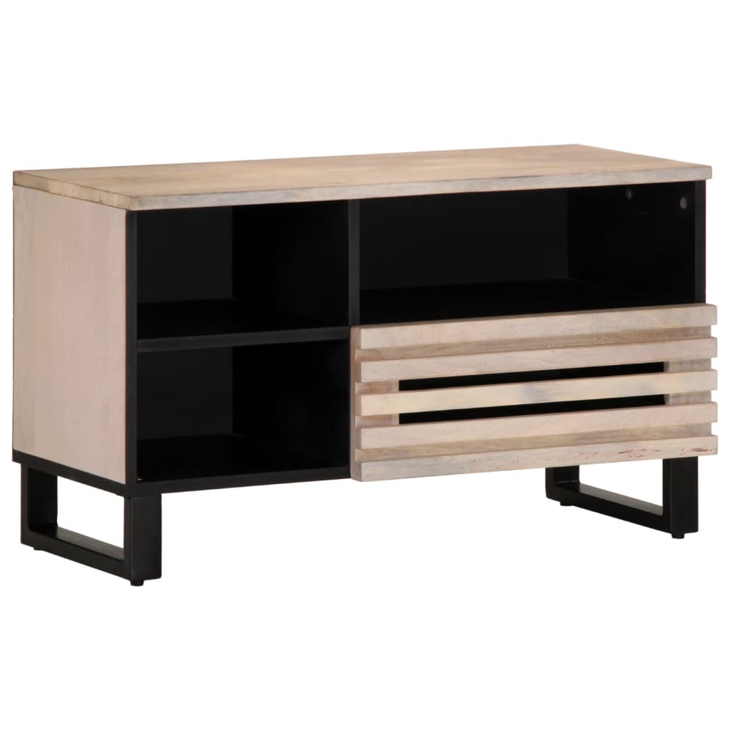 Mobile Porta TV 80x34x46 cm in Legno Massello di Mango 377522