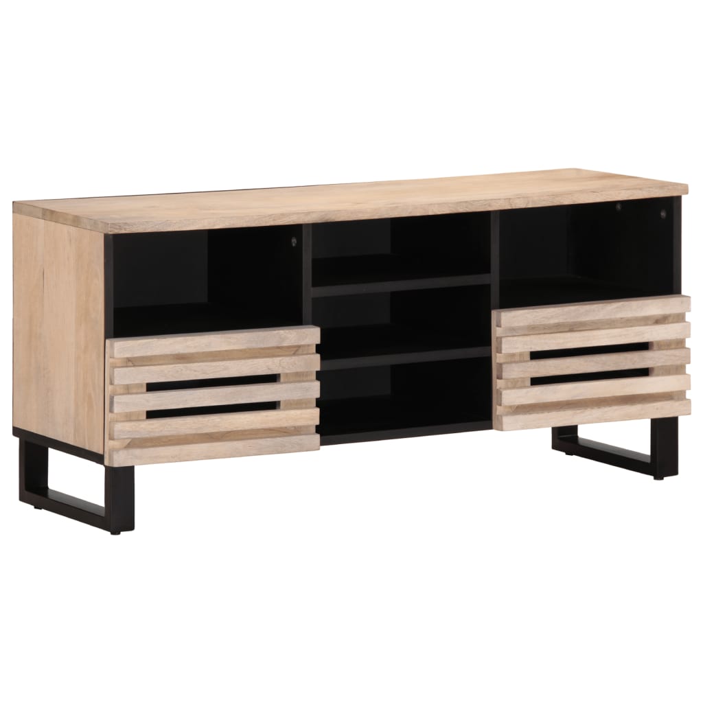 Mobile Porta TV 100x34x46 cm in Legno Massello di Mango 377527