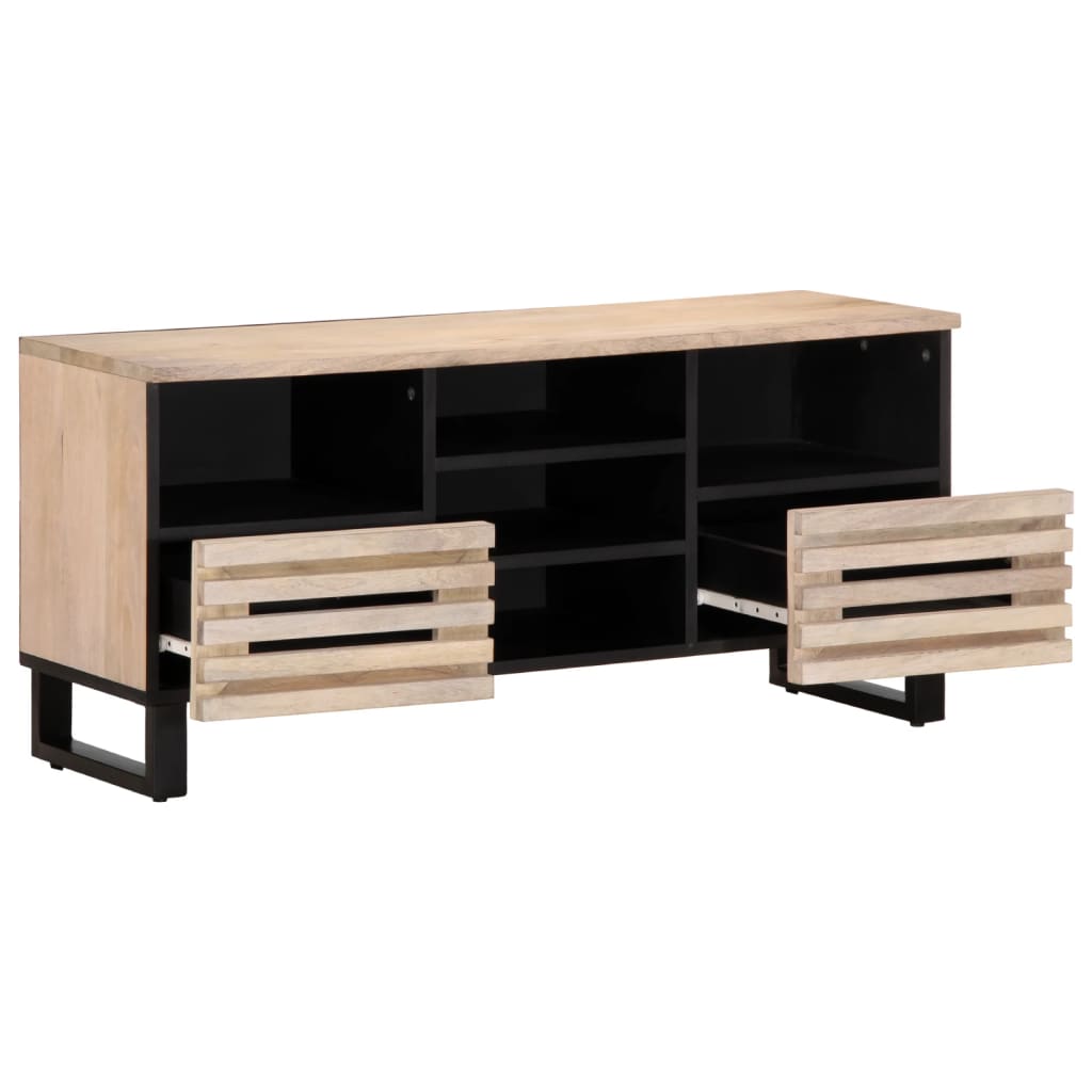 Mobile Porta TV 100x34x46 cm in Legno Massello di Mango 377527