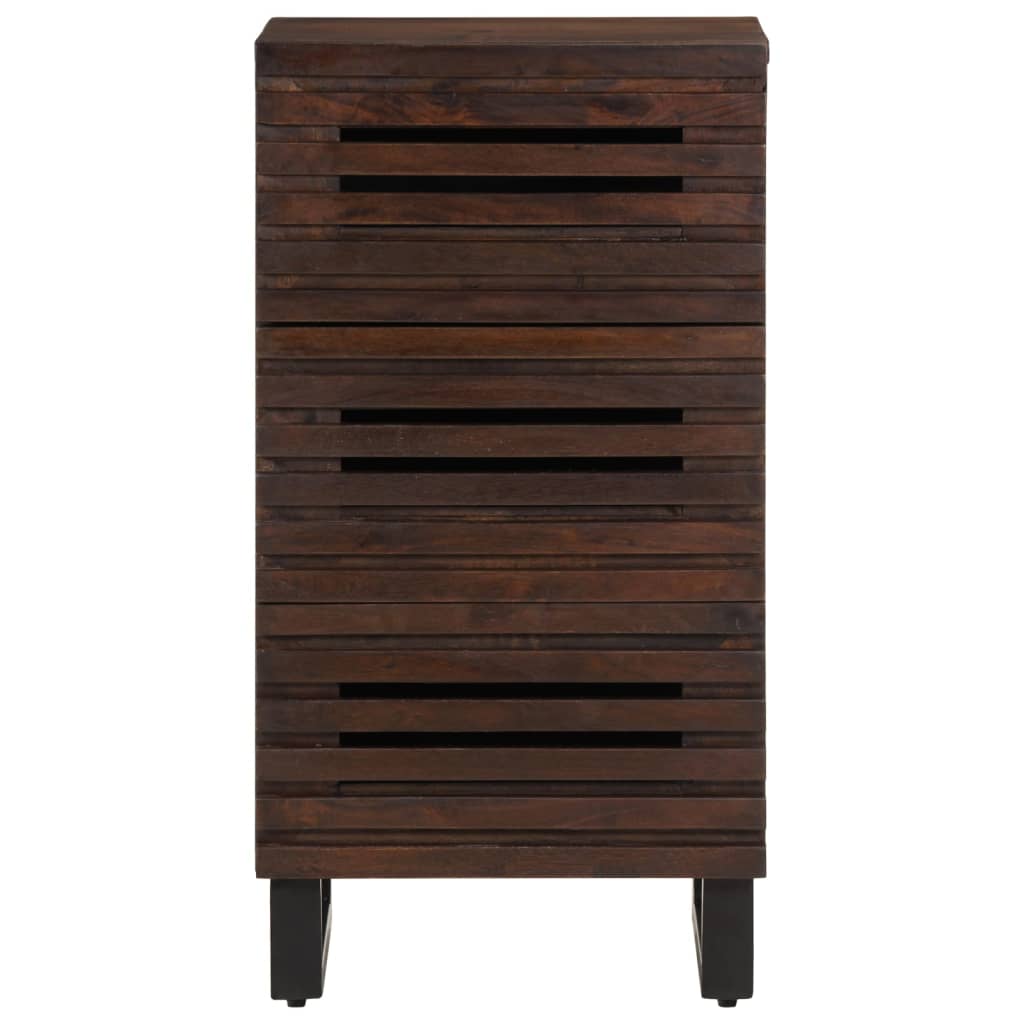 Credenza Marrone 40x34x75 cm in Legno Massello di Mango 377551