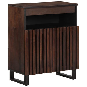 Credenza Marrone 60x34x75 cm in Legno Massello di Mango 377561