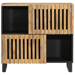 Credenza 80x34x75 cm in Legno Massello di Mango Grezzo 377569