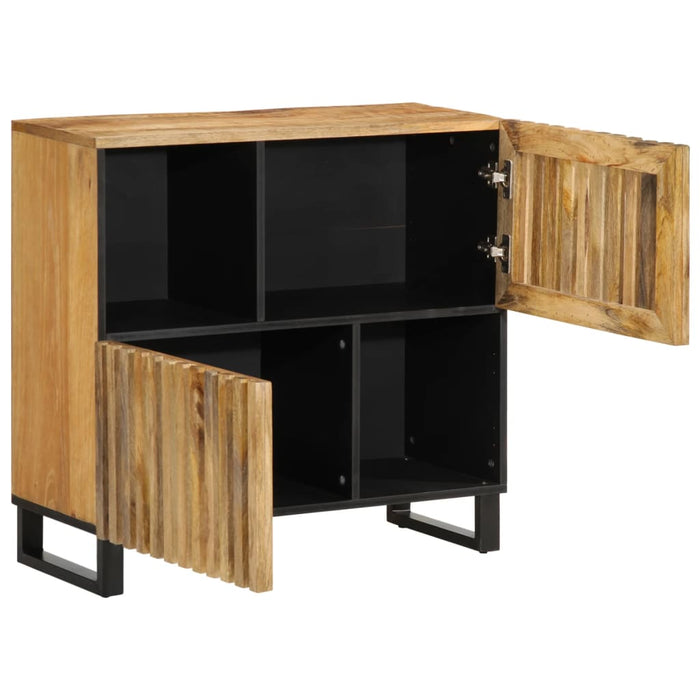 Credenza 80x34x75 cm in Legno Massello di Mango Grezzo 377569