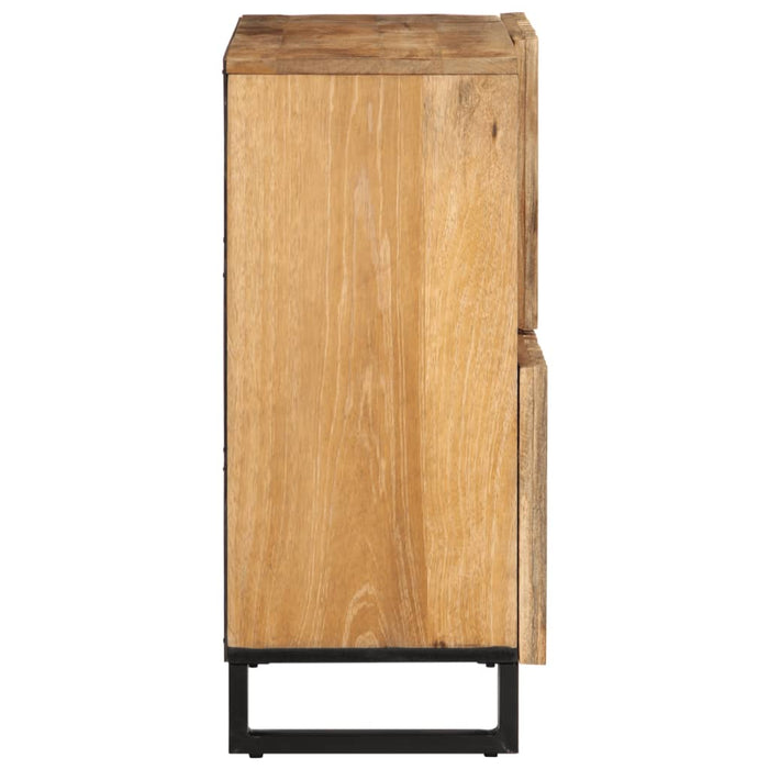 Credenza 80x34x75 cm in Legno Massello di Mango Grezzo 377569