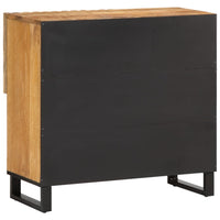 Credenza 80x34x75 cm in Legno Massello di Mango Grezzo 377569