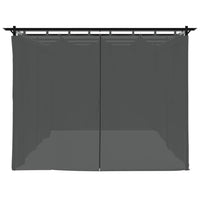 Gazebo con Tende Antracite 6x3 m in Acciaio 4003921