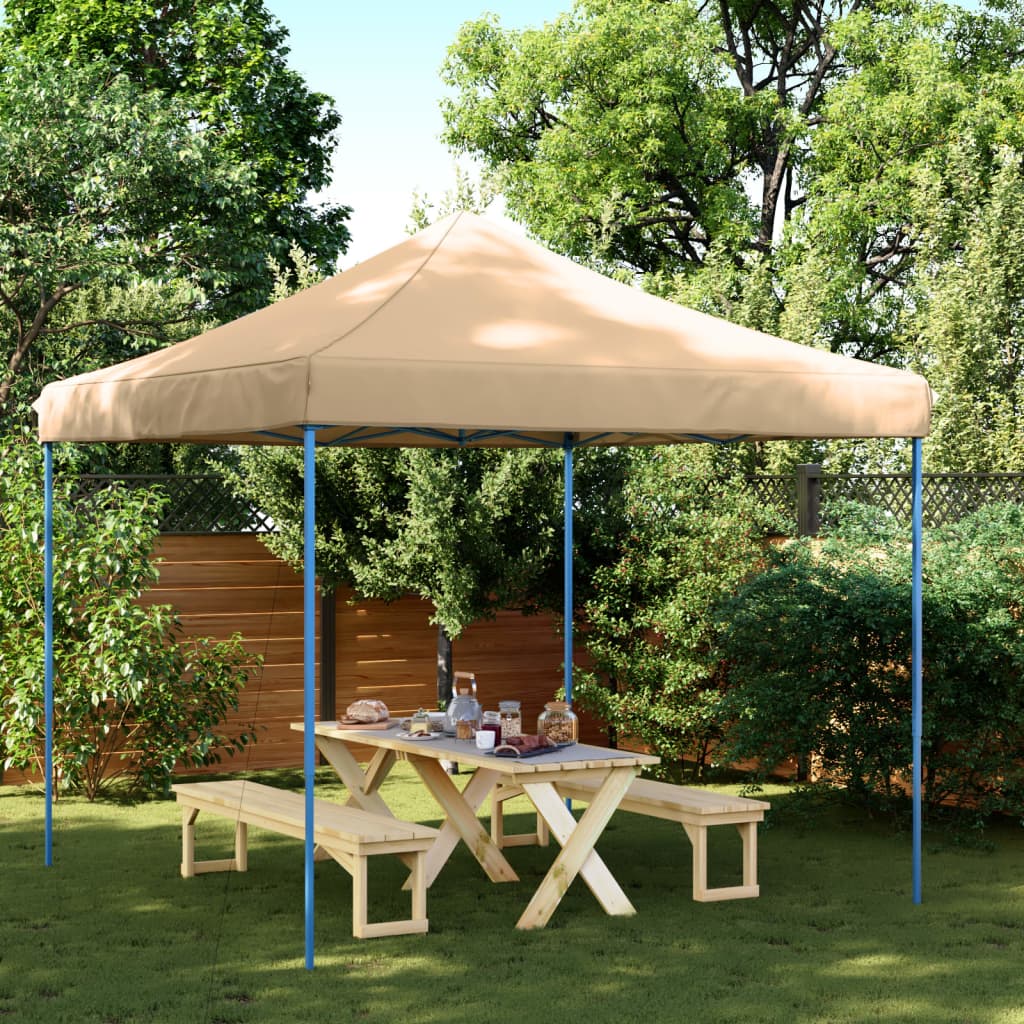 Tenda da Festa Pieghevole Pop-Up Beige 292x292x315 cm 4004914