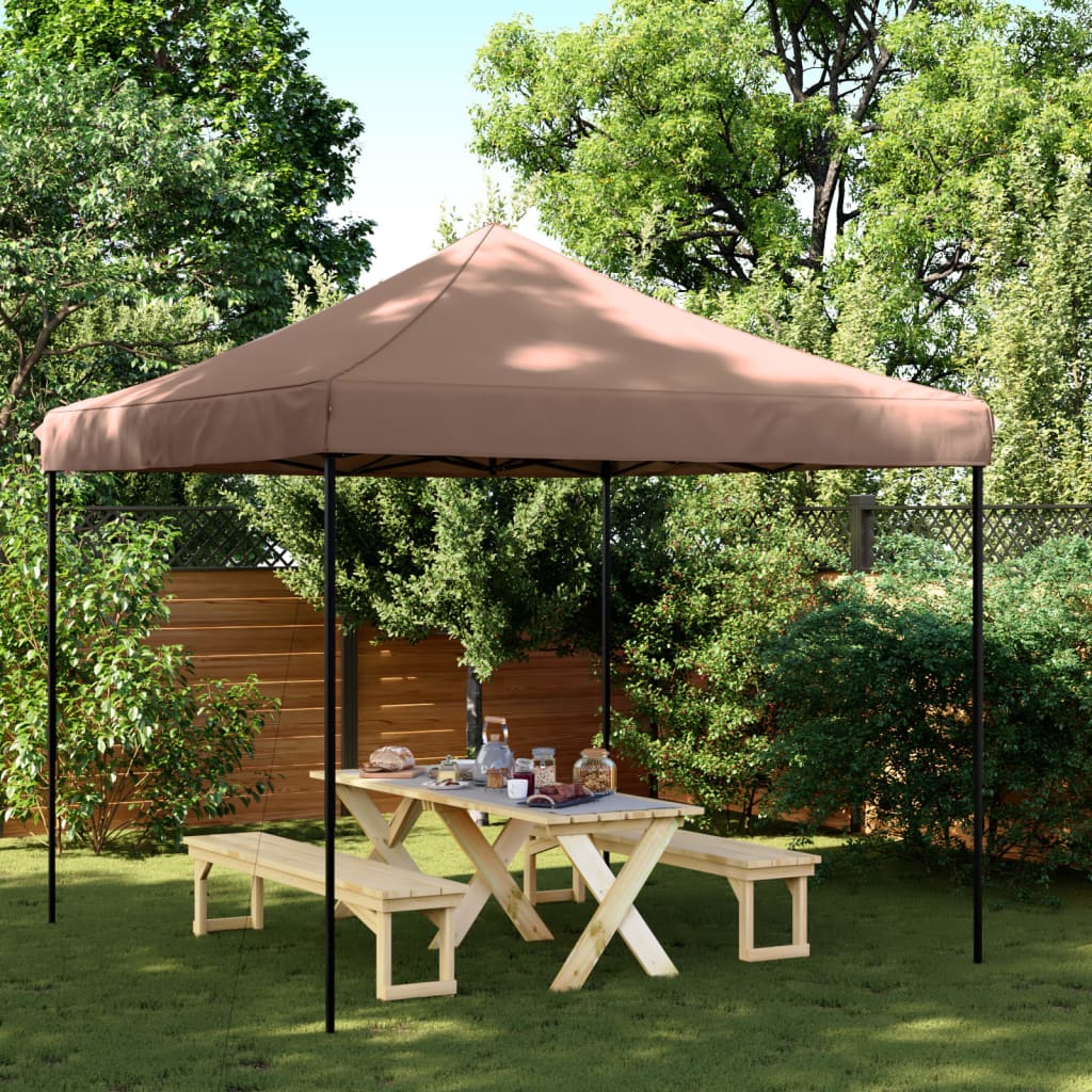 Tenda da Festa Pieghevole Pop-Up Marrone 292x292x315 cm 4004918