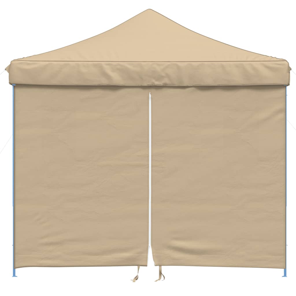 Tendone per Feste Pieghevole Pop-Up con 4 Pareti Beige 4004928