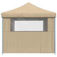 Tendone per Feste Pieghevole Pop-Up con 4 Pareti Beige 4004928